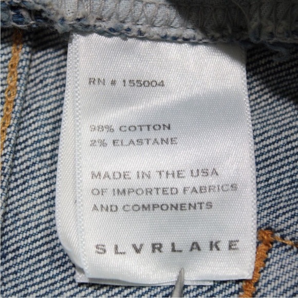 SLVRLAKE Women’s Mid Blue London Straight Jean, Size 26 - Picture 10 of 13